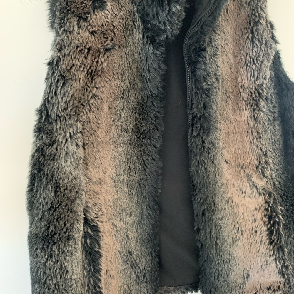 Faux fur vest